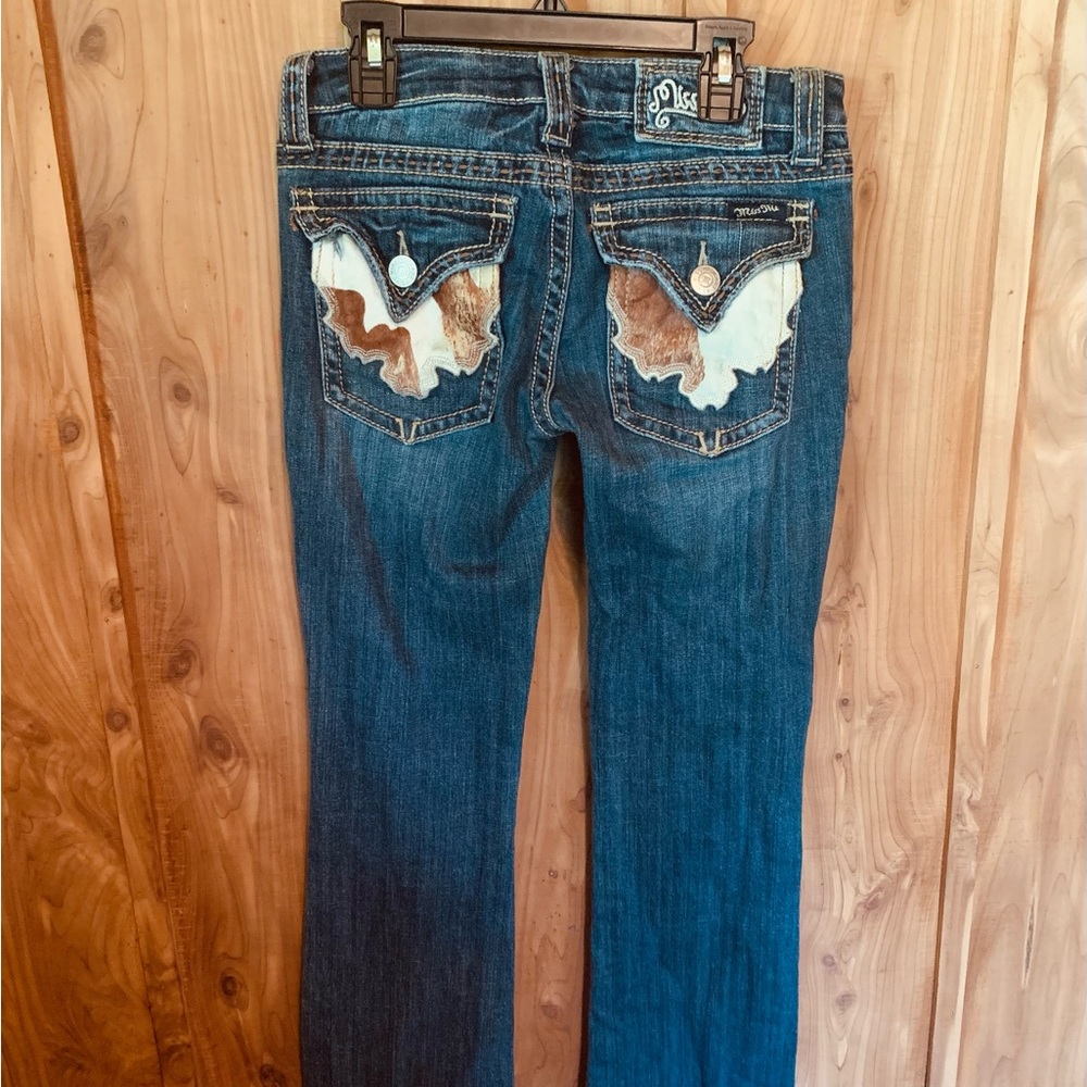 NWOT MISS ME COWHIDE BOOTCUT JEANS 👖🐮